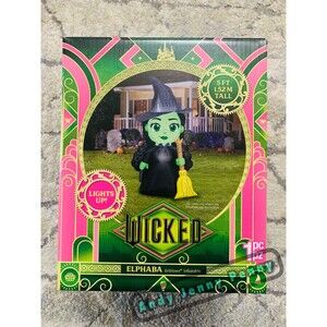 Rare WICKED ELPHABA 5’ INFLATABLE Halloween Witch Wizard Of Oz Walmart exclusive